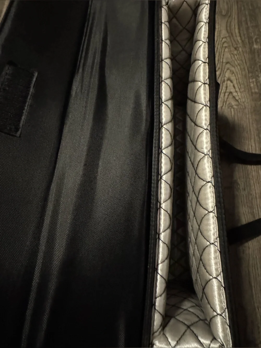 Black Nylon Padded Shoulder/Messenger Laptop Bag Case 15x11x3